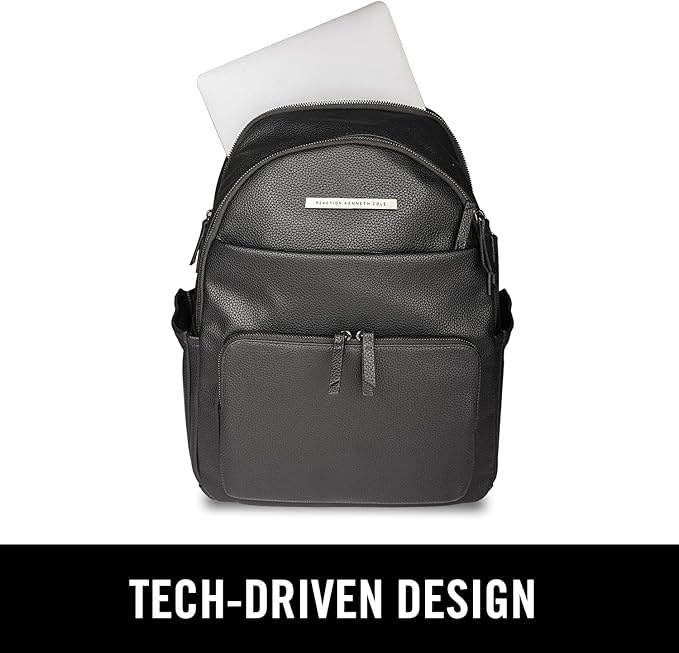 Kenneth Cole REACTION Marley Backpack, Black, 15" Laptop