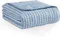 L'AGRATY Weighted Blanket - 60"x80" 17lbs Cooling Breathable Heavy Blanket Microfiber Material with Glass Beads for Adult All-Season Summer Fall Winter Soft Thick Comfort