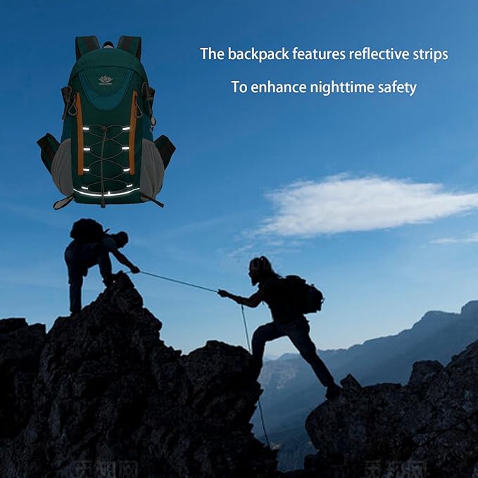 35L Hiking Backpack, Camping Backpack for Adventures, Blue