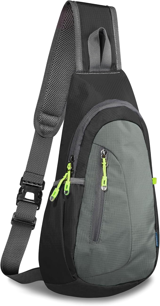 TITECOUGO Small Sling Bag, Lightweight Crossbody Backpack for Men Women, Shoulder Bag for Sports and Outdoor