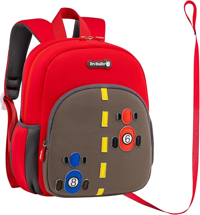 Padgene Toddler Backpacks Kids Preschool Backpack Waterproof Neoprene Animal Schoolbag Lunch backpack 3D Cartoon Mini Travel Bag for Boys Girls Ages 3-5
