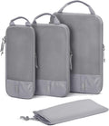 BAGSMART 6 Set Compression Packing Cubes - Lightweight Travel Essentials, Durable Luggage Organizer