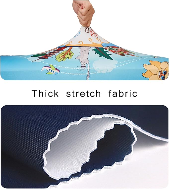 WUJIAONIAO Travel Luggage Cover Baggage Suitcase Cover Protector Skins 18-32 Inch (ocean, S (for 18-20 inch luggage))