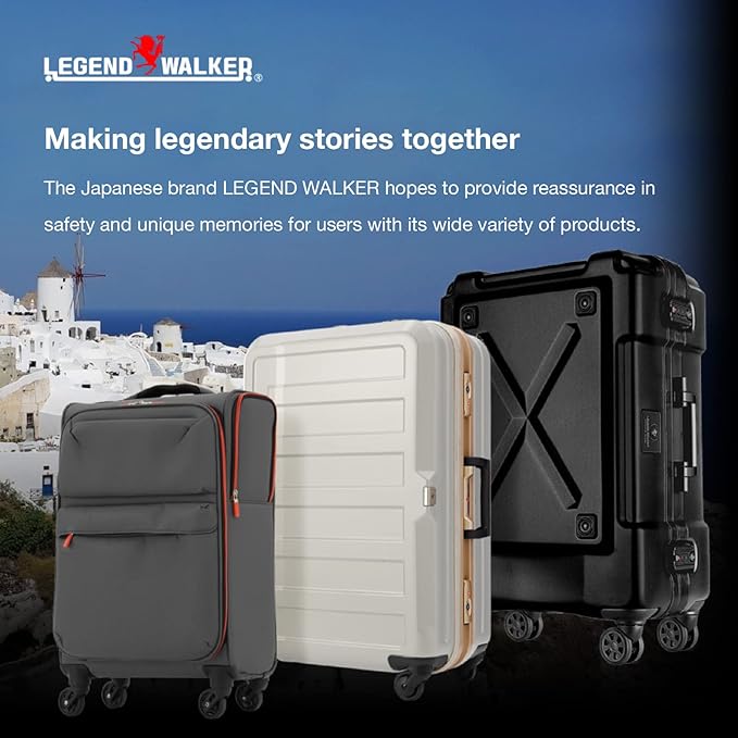 LEGEND WALKER BLADE-Ultralight PC Fiber Luggage 26-inch, White Carbon, 5604-59-WHCB