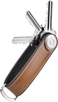 Orbitkey Key Organizer Hybrid Leather | Premium Nappa leather & TPU, Stainless Steel Locking Mechanism, Slim & Quiet Profile