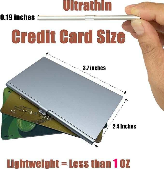 Aluminum SIM Card Case, 6Slots Ultrathin SIM Card Holder with SIM Card Adapter Kit for Travelers or Holiday Trip (6SIM+Silver)