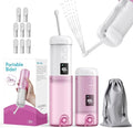 Peri Bottle for Postpartum Care-250ml Portable Bidet for Travel with 5 Sprayer Modes,2000mAh Rechargeable Electric Bidet with 8 Replaceable Nozzles for Perineal Care & Post-Surgery Care(White Purple)