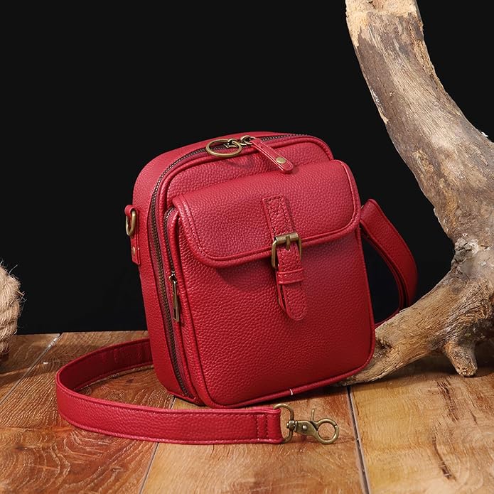 1060 Leather Crossbody Bags for Women Anti-Theft Vegan Purse with Card Slots, Travel Shoulder Bag, Waterproof Crossbody Purse