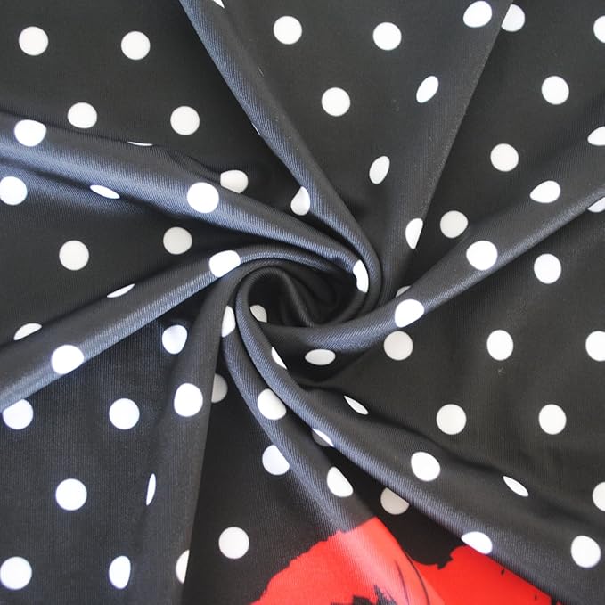 Explore Land Travel Luggage Cover Suitcase Protector Fits 23-26 Inch Case (Polkadot, M)