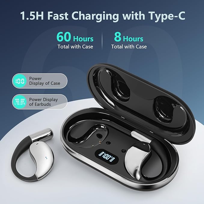 AI Language Translation Earbuds Real Time, Audifonos Traductores Inglés Español, Translator for 144 Languages & Accents, 3-in-1 Translating Headphones with Charging Case, For iOS/Android (Matte Black)