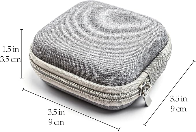 Multi-Functional Eye Drops, Medicine & Travel Accessories Organizer - Hardshell EVA Compact Carry Case - Loops & Mesh Pocket for Daily Pills, Charging Cables & Batteries by Clinical Experts