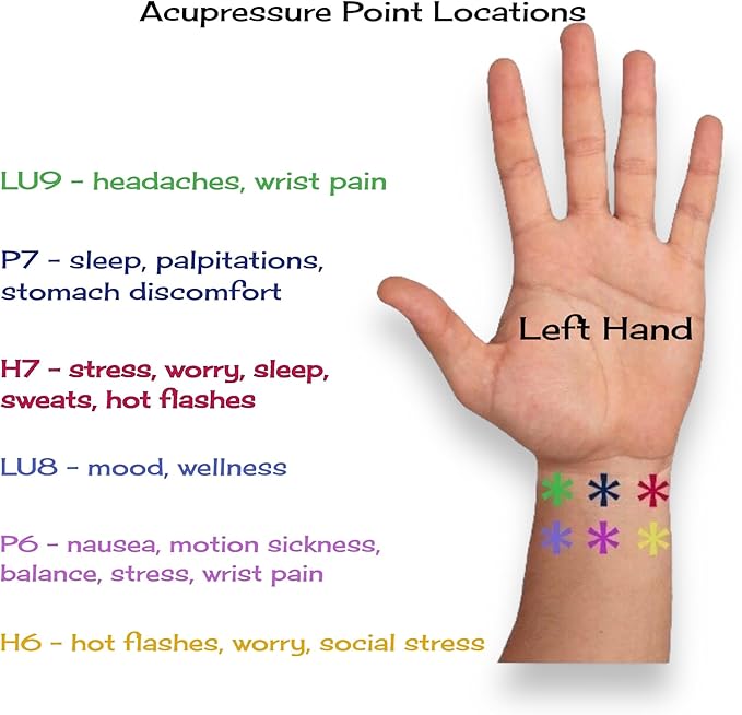 AcuBalance Motion Sickness Bracelets – Comfortable Waterproof Acupressure Band for Natural Nausea Relief, Ideal for Travel (Pair), Pink (Large 8")