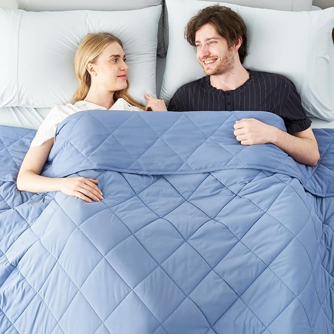 Cozy Bliss Cooling Blanket for Hot Sleepers, Q-Max 0.4 Cooling Comfort King Size, Cold Blankets for Night Sweats Sleeping, Ultra-Cool Lightweight Breathable Summer Blanket for Bed