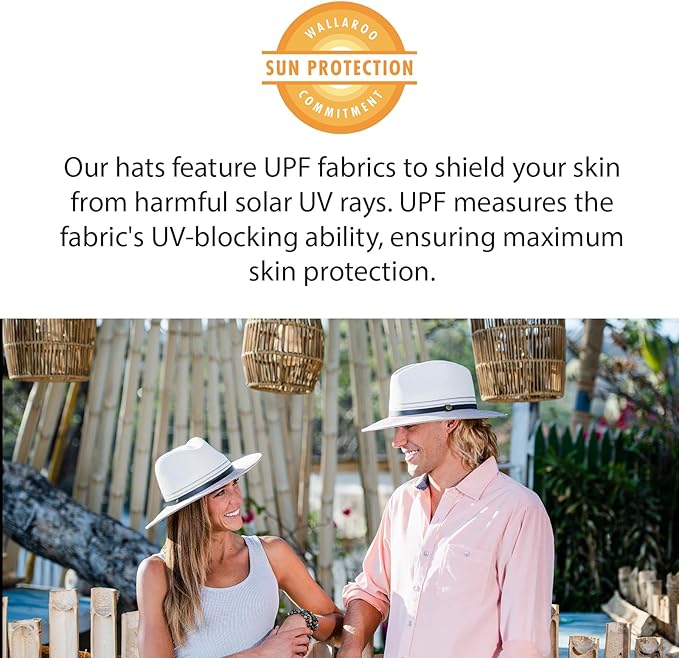 Wallaroo Hat Company Women’s Casual Traveler Sun Hat - UPF 50+ Sun Protection, Wide Brim, Packable, Adjustable, Medium