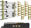 KastKing SafeGuard Fishing Rod Holder for Garage, Wall or Ceiling Mounted Fishing Rod Rack Storage Organizer, Fishing Pole Holder Holds 12 Rods or Combos in Less Than 36 Inches