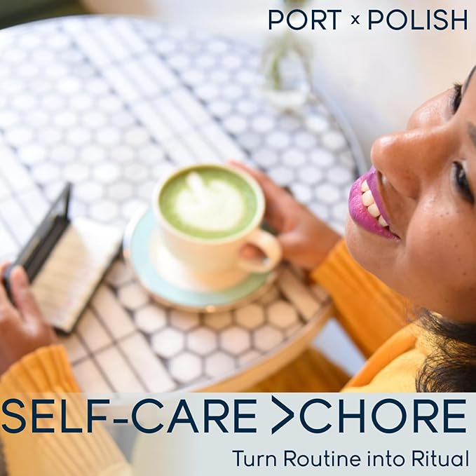 PORT X POLISH Designer Weekly Pill Box Organizer (AM/PM 2X Daily, Mint) | Compact, Stylish 7-Day Vitamin Supplement Case | Cute Portable Mini Travel Medicine Carrier | BPA-Free Pillbox Caddy