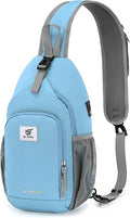 SKYSPER Sling Bag RFID Crossbody Sling Backpack Cross Body Shoulder Bag Travel Hiking Daypack for Women Men