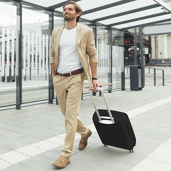 Luggage Covers For Suitcase Tsa Approved, Washable Suitcase Cover Elastic Luggage Protector Scratch Resistant Suitcase Cover For 28-29 Inch Wheeled Luggage(Eye-28 inch)