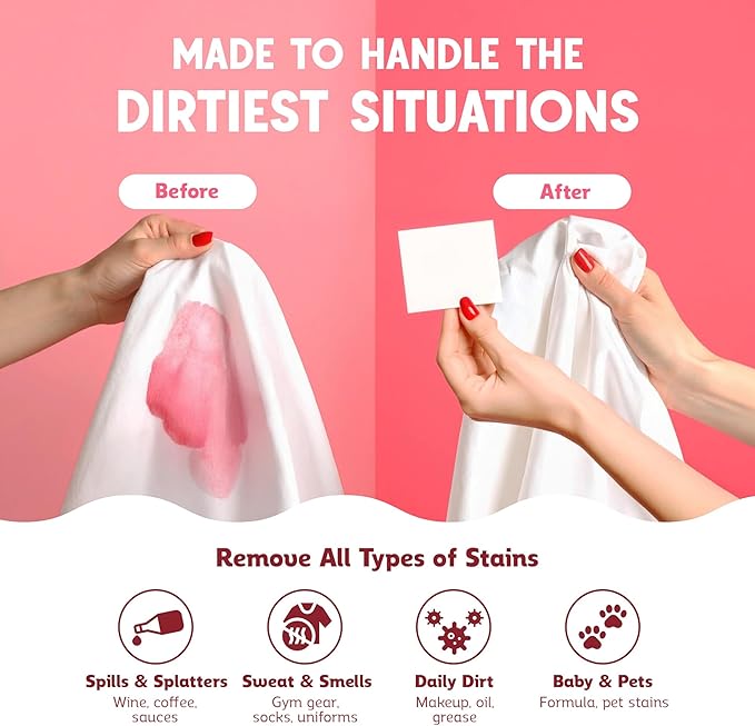 QLEAN Laundry Detergent Sheets – Travel-Friendly, HE & Standard Washer Safe, Liquidless Laundry Soaps, Quick-Dissolving Formula, Skin-Friendly (120 Loads, Sweet Summer Love)
