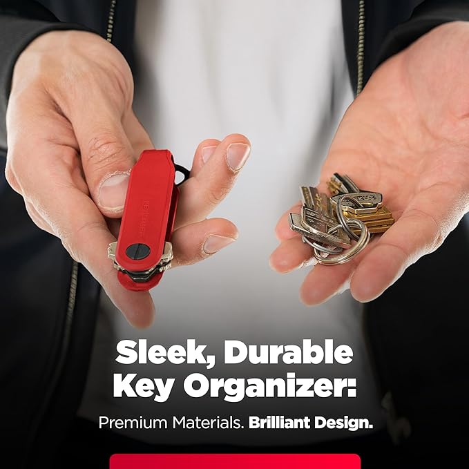 KeySmart Keychain Key Holder - Compact Key Organizer for Key Chain, EDC Key Chains, Key Ring Keychains