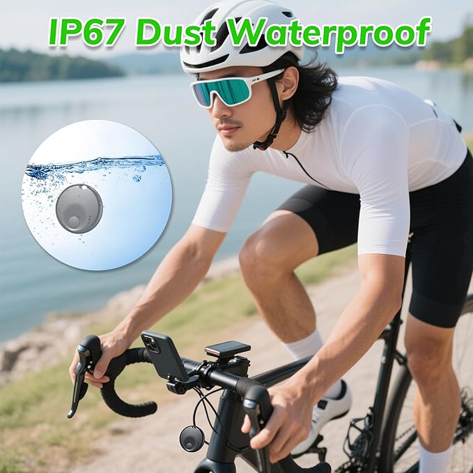 Premium Tracker Tag - Smart Bluetooth Tracker, Works with Apple Find My APP (iOS Only, Not for Android), Smart Tag Keys Finder & Item Locator for Keys, Luggage, Pets & Wallet (2 Pack Black)