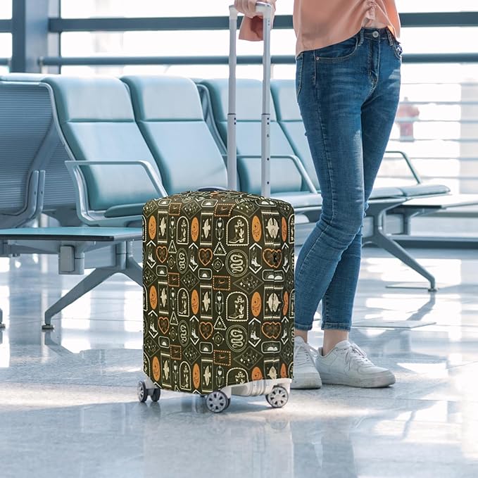 HYPER VENTURE Washable Luggage Cover - Fashion Suitcase Protector Fits 18-22 Inch Luggage (Wilderness Mark, S)