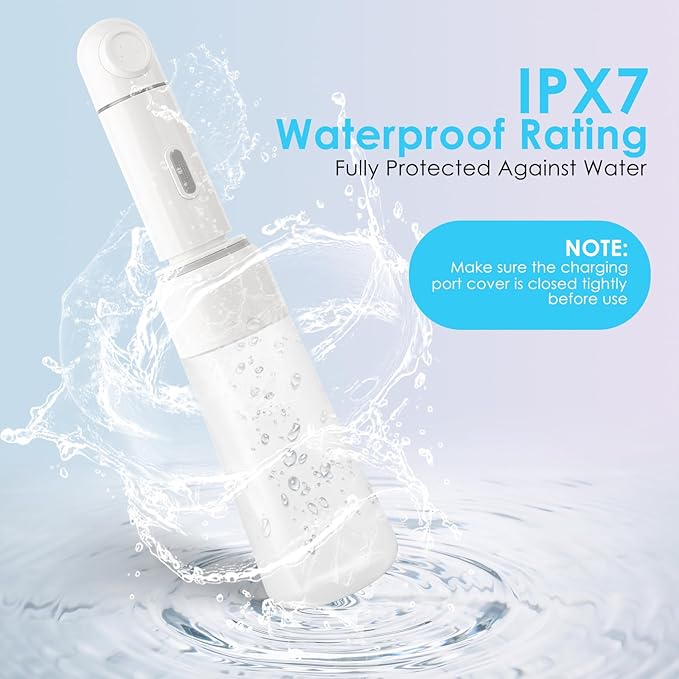 Portable Electric Travel Bidet, 350ML Electric Sprayer Bidet with Built-in Body for Easy Storage, Two Pressure Modes for Personal Hygiene Cleaning for Women and Men , White