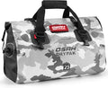 Waterproof Duffel Bag - Motorcycle Dry Bag Tail Bag with Large Storage Space, Waterproof Luggage Duffle Bags with Outer Mesh Zipper Pocket for Camping, Kayaking, Fishing & Traveling