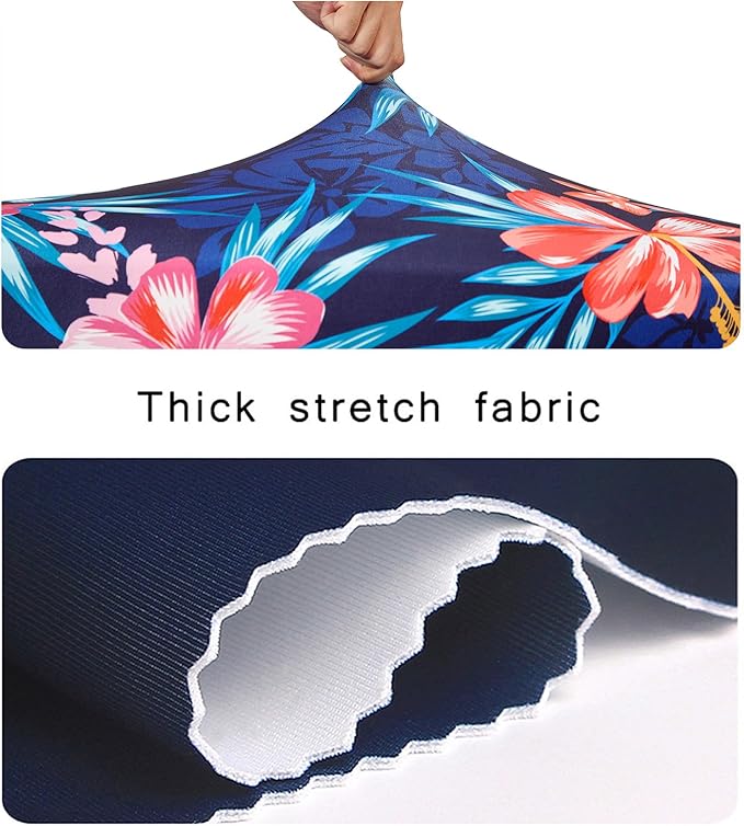 WUJIAONIAO Travel Luggage Cover Baggage Suitcase Cover Protector Skins 18-32 Inch (Flower, S (for 18-20 inch luggage))