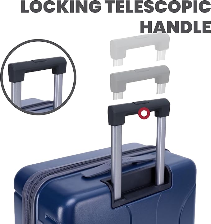 Spyder Carve 25 Inch Medium Expandable Hardside Upright Suitcase, with 360° Spinner Wheels, TSA Approved Lock, Navy
