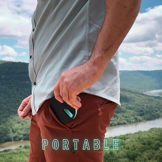 Travel RX Pill Case by Type Two Labs – Weekly 7 Day Pill Box, Compact Magnetic Organizer for Pills fits Purses or Pockets, Rugged Daily Caddy Holds Vitamins, Supplements and Medication. (Vibrant Teal)