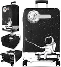 Slohif Luggage Cover for Suitcase Tsa Approved Protector - Luggage Sleeve Large Suit Case Cover Travel Stretch Baggage Case Protective Washable Fit 31-32 Inch Astronaut XL