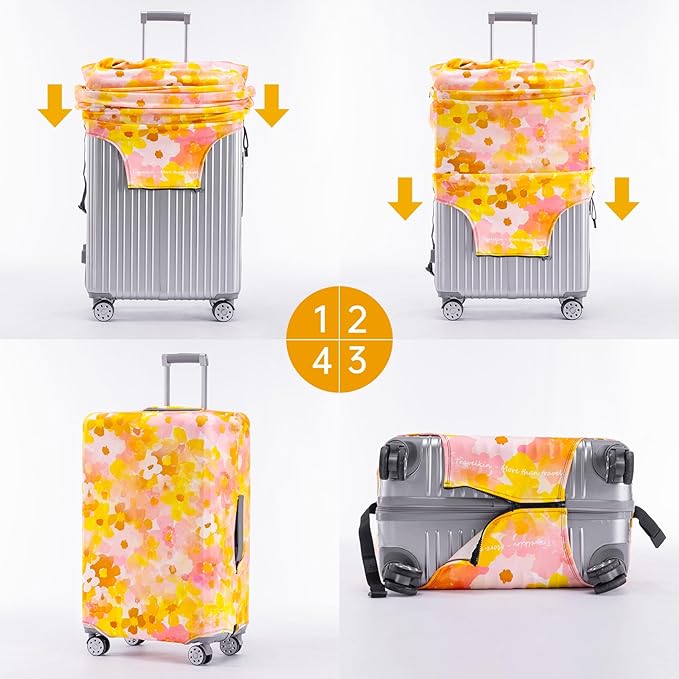 Travelkin Luggage Covers For Suitcase Tsa Approved,Suitcase Cover Protector Fit 29-32 Inch Luggage