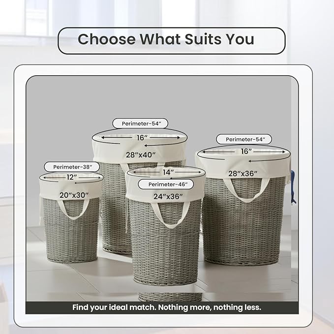 LFH Home Cotton Canvas Large Laundry Bag with Handle, Heavy Duty Drawstring Closure Washable Laundry Bags, School Travel, Home, Hotel, College Dorm, Organizer Sack, Toy Clothes 28x40 (Pack of 6)-White