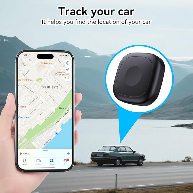 2 Pack for Tile Life360 Mate 2024/2022 Bluetooth Tracker Adhesive Mount, Silicone Waterproof Case with 3M Adhesive Sticker Stick on Car/Bike/Luggage, Hidden Tile Mate Full Protective Holder Anti-Lost
