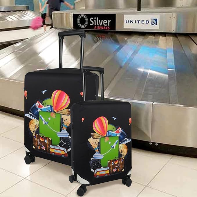 Explore Land Luggage Cover Suitcase Protector Fits 27-30 Inch Case (Travel, L)