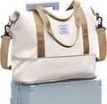 Travel Duffel Bag, Sports Tote Gym Bag, Shoulder Weekender Overnight Bag for Women