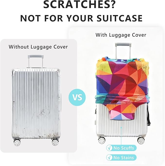 Travelkin Luggage Covers For Suitcase Tsa Approved,Suitcase Cover Protector Fit 18-32 Inch Luggage
