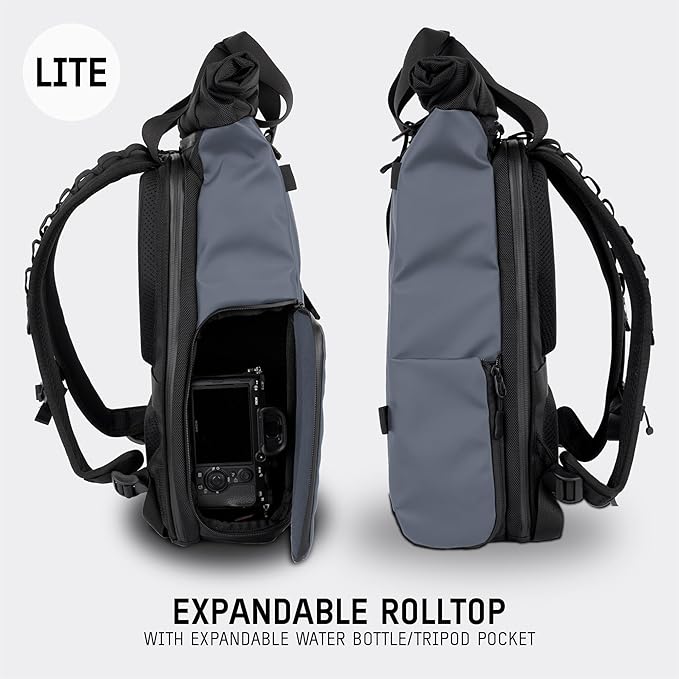 WANDRD PRVKE Lite: Weather-Resistant Travel & Camera Backpack with Laptop Sleeve, Quick Side Access, Clamshell Opening – Ideal Photography & Travel Bag