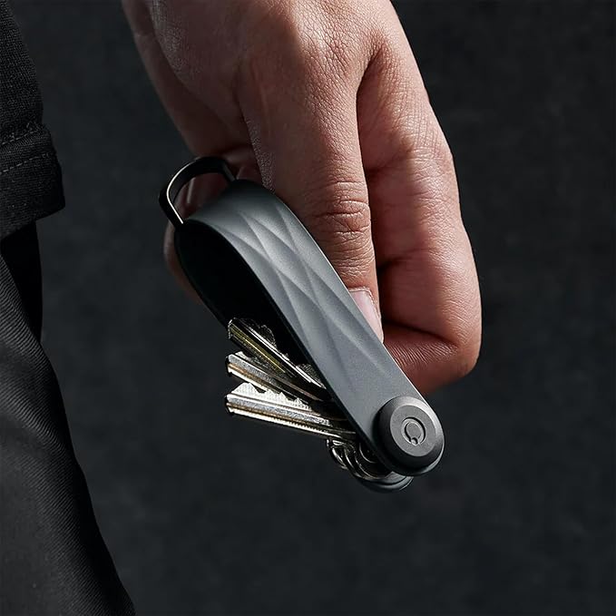 Orbitkey New Active Key Organizer Lite w/updated D-Ring | Weather Resistant, Stainless Steel Locking Mechanism