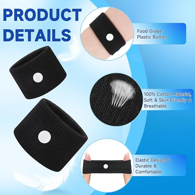 LYJEE Motion Sickness Bands for Adults and Kid Morning Sickness Relief Through Pressure Point Therapy Seasickness Wristband for Cruise Travel