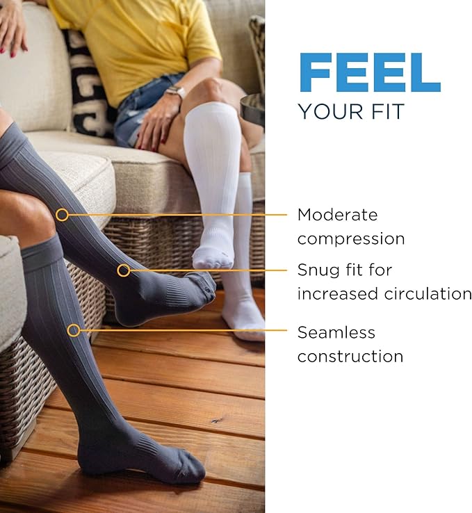 Medical Grade Compression Socks for Men & Women 15-20 mmHg by OrthoSleeve (Galaxy, Small)