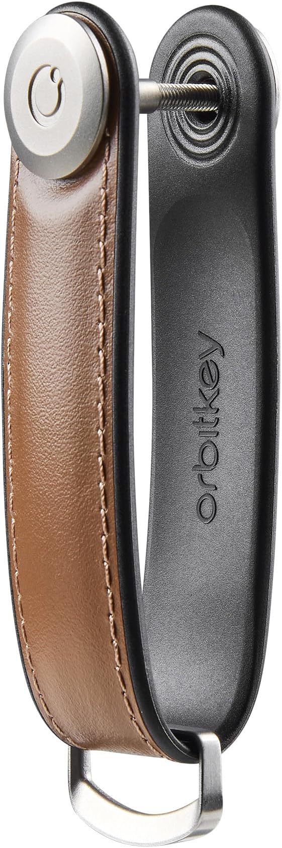 Orbitkey Key Organizer Hybrid Leather | Premium Nappa leather & TPU, Stainless Steel Locking Mechanism, Slim & Quiet Profile