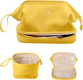 Women Gifts Basket-Teen Girls Trendy Stuff, Initial Makeup Bag, Travel Gifts, Personalized Bags, Makeup Bags Travel Toiletry Bag, Friend Gifts Girls Fashion Travel Toiletries for Women