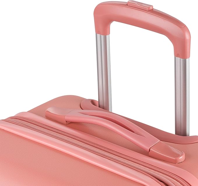 SwissGear 7366 Hardside Expandable Luggage with Spinner Wheels, Coral Almond, Carry-On 19-Inch