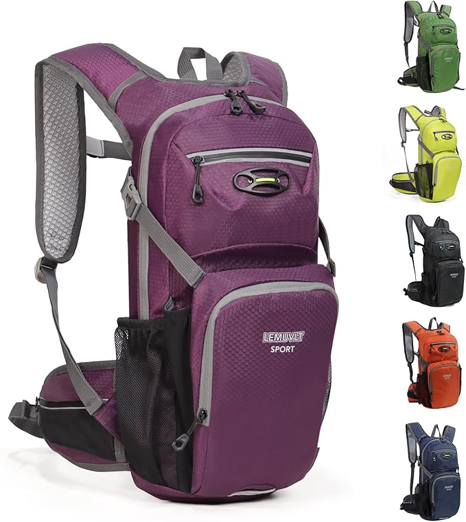 Hiking Daypack Waterproof Biking Backpack 15L Lightweight Durable Backpack for Ski Snowboarding Running MTB Cycling