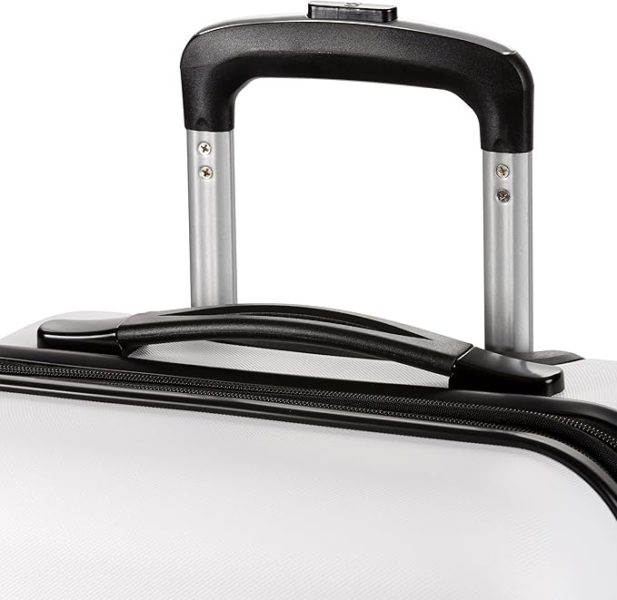 SwissGear 7366 Hardside Expandable Luggage with Spinner Wheels, White, 3-Piece Set (19/23/27)