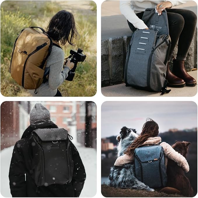 Peak Design Everyday Backpack V3 20L, Kelp, MagLatch Top, Dual Side Access, FlexFold Dividers, Fits 15" Laptop, For Camera Carry, Daily Commutes or Travel, Versatile Backpack for Men and Women