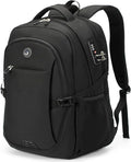 SHRRADOO Anti Theft Laptop Backpack Travel Backpacks with usb Charging Port for Women Men High School College Backpack Computer Bag Fits 17 Inch Laptop,Grey