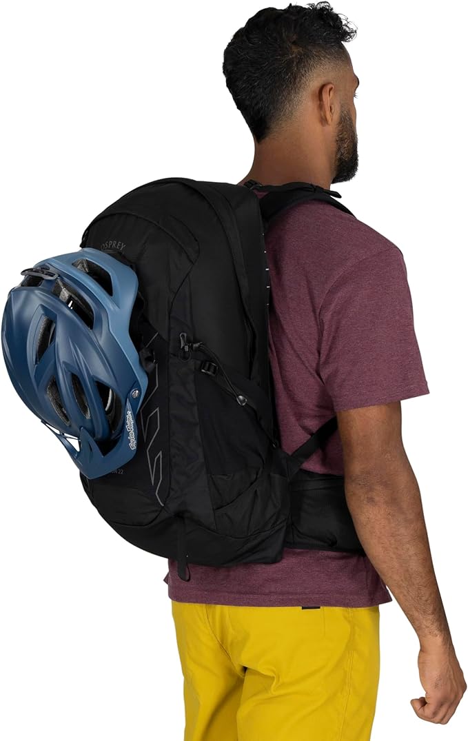 Osprey Talon 22L Men's Lightweight Hiking Backpack with Hipbelt, Frosty Mint Green/Night Shift